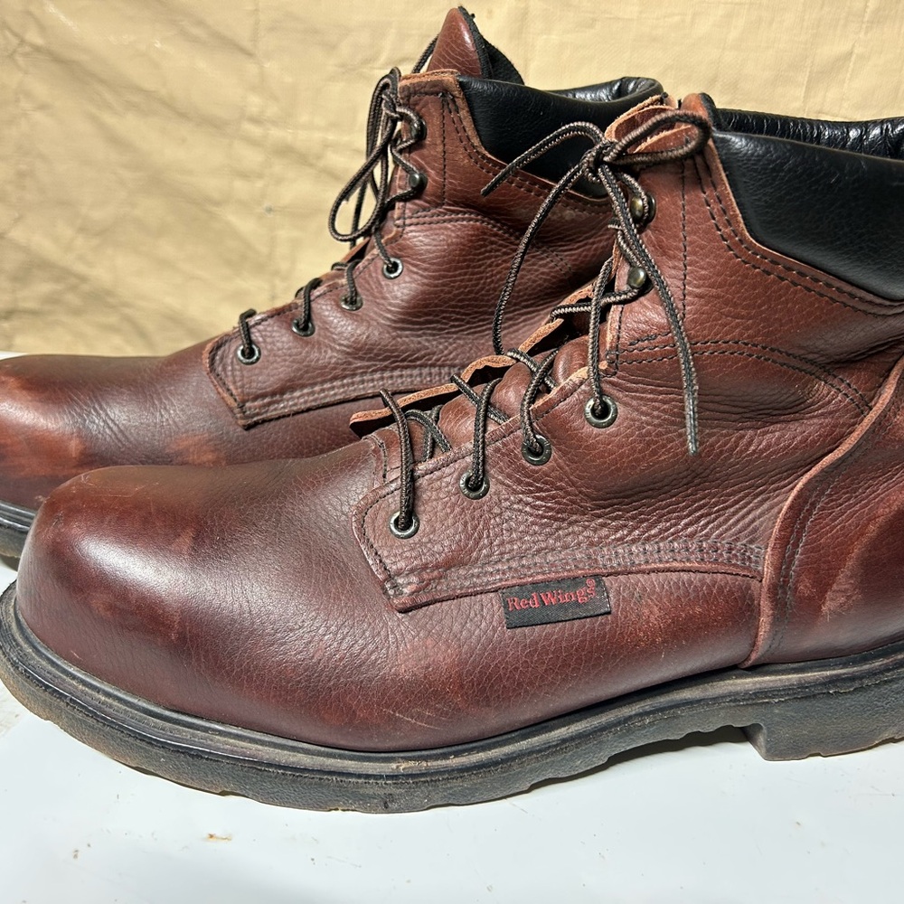 Red Wing Shoes Steel Toe Leather Work Boots
